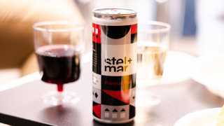 Stel and Mar premium red wine in a can