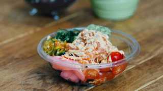 The best restaurants offering delivery and takeout in Toronto: a healthy bowl with tomatoes and ginger from Calii Love