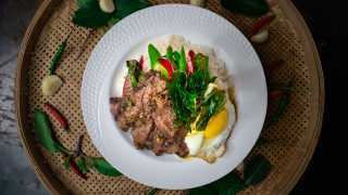 The best new restaurants in Toronto | Pad Ka Pao striploin with fried egg at Maya Bay