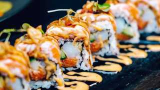 The Bisha Hotel Toronto | Maki roll sushi at Akira Back Japanese restaurant