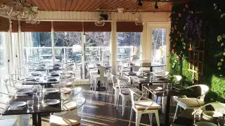 The interior of La Fontana, one of the best Elora restaurants