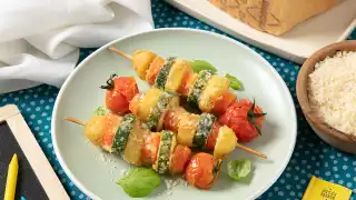 Italian appetizers: Baked Vegetable, Potato & Grana Padano Skewers Italian appetizers: Baked Vegetable, Potato & Grana Padano Skewers