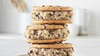 Cookie dough sandwiches with Pillsbury Safe To Eat Raw Cookie Dough