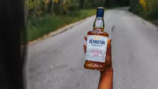 Deanston smoked old fashioned recipe | a bottle of Deanston Virgin Oak
