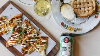 Brickworks Ciderhouse Toronto craft cider | Seasonal Mint and Basil cider paired with food