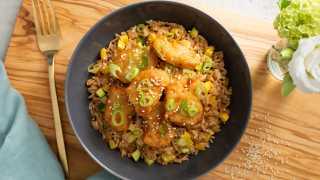 Gardein plant-based meat alternatives | Make this recipe for plant-based mandarin chick’n and vegetable fried rice