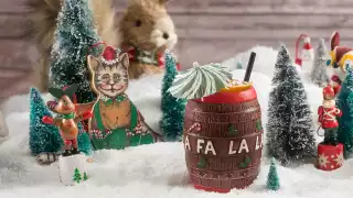 15 things to do in Toronto this November | A cocktail in a Christmas Carol Barrel at Miracle Christmas pop-up at Stackt Market