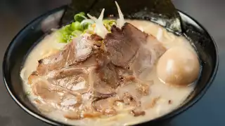 The best ramen in Toronto | A steaming bowl of pork ramen at Kinton