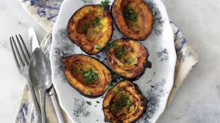 Spiced acorn squash recipe from The Jewish Food Hero Cookbook