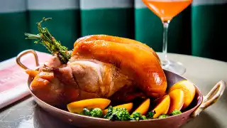 Café Boulud hibiscus- and honey-glazed duck recipe