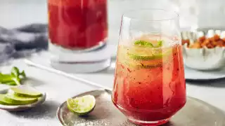 Frozen sparkling vanilla cherry bourbon cocktail recipe Frozen sparkling vanilla cherry bourbon cocktail recipe