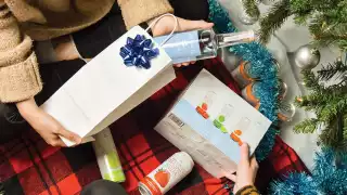 Georgian Bay Spirit Co. | Georgian Bay Vodka and a pack of Smashes under the tree