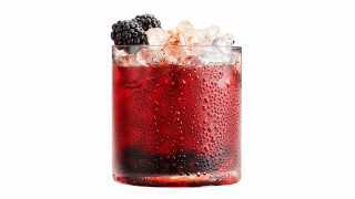 Kraken Black Spiced Rum cocktail recipes | The Kraken Kramble, a blackberry forward beverage