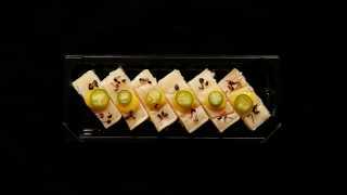 Best sushi in Toronto | A platter of yellowtail oshi at Minami Toronto