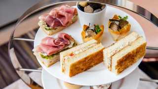 Things to do in Toronto | Sandwiches on a cake stand from the Four Seasons
