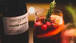 Valentine's Day 2021 | Romantic Food and drink delivery ideas | Winter sangria from Maple Leaf Tavern