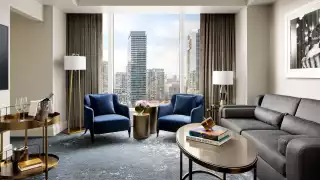 The best Toronto hotels for a staycation | Suite with downtown view at the Ritz-Carlton