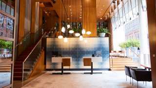 The best Toronto hotels for a staycation | Lobby at Le Germain Hotel Toronto Mercer