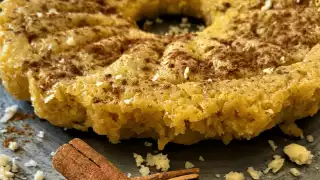 Azores cheese pudding with Sao Jorge cheese