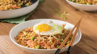 Honey garlic kimchi fried rice with VH Sauces recipe