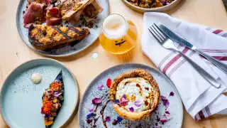 Restaurant supply chains: Assorted seasonal dishes at Bandit Brewery