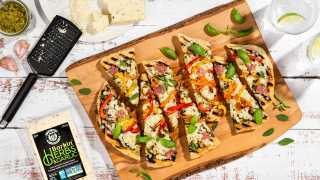 Win a Bothwell Cheese Sunny Dog Barkin' Herb & Cheddar prize pack | Flat bread made with Sunny Dog Barkin' Herb & Cheddar