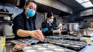 Toronto home cooks and their online food businesses | Kimberly Ng, founder of The Good Goods, with team member Sammi