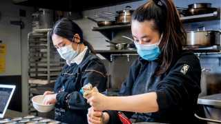 Toronto home cooks and their online food businesses | Kimberly Ng, founder of The Good Goods, with team member Sammi