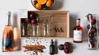 Wonderkind unique local gift sets made in Canada | A bespoke gift box with plum sangria