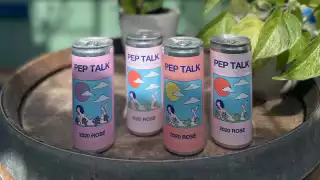 Paradise Grapevine, wine bar and bottle shop | Pep Talk, Paradise Grapevine's canned rosé