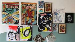 Safehouse Coffee, greengrocer, café, art shop and community hub | Art hangs on the walls at Safehouse Coffee