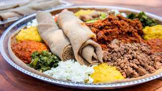 The best Toronto food markets | Injera with firfir, yemisir wat and other sauces at Market 707