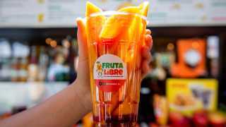 The best Toronto food markets | Sliced mango in a cup from Fruta Libre at the World Food Market