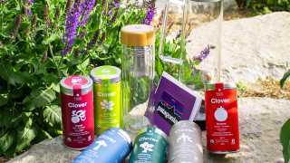 Win a super tea and healthy lifestyle prize pack | Clover Botanicals super tea, Grosche water bottles and a Patagonia gift card