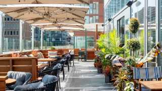The best rooftop patios in Toronto | The rooftop garden patio at Stock Bar