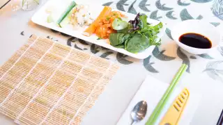 Places offering cool cooking classes in Toronto | A sushi-making setup at Sushi Making for the Soul