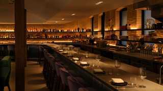Restaurant review: Vela Toronto | The bar top at night