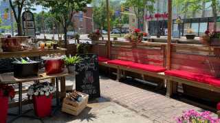 Estrella Damm Culinary Journey | The patio outside Bar Catalina
