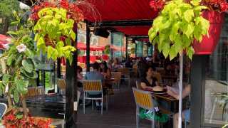 Estrella Damm Culinary Journey | The patio outside Cafe Diplomatico