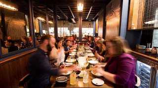 Estrella Damm Culinary Journey | People dining inside Parcheggio