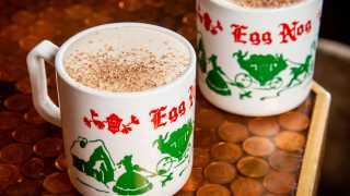 Spiked eggnog recipe | Festive sips at Miracle Toronto pop-up
