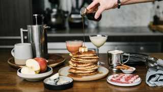 Christmas traditions from Toronto chefs | Pancakes with butter and syrup