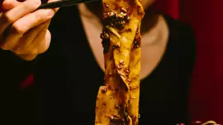 Best Chinese food in Toronto | Four-foot belt noodle at Mimi Chinese