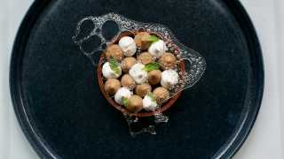 Toronto's best new restaurants | Beautifully plated dessert at Osteria Du