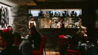 MIMI Chinese, Toronto restaurant | The chef window in the dining room