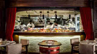 A look inside the kitchen at Pink Sky