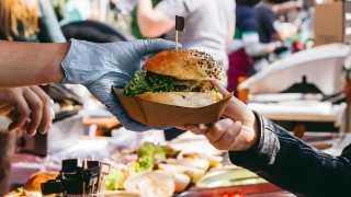 T.O. Food & Drink Fest | A burger being served at T.O. Food & Drink Fest
