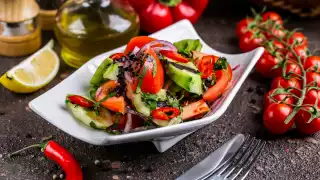 A salad at Tiflisi restaurant