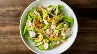 Easy sauce recipes | ranch dressing over a caesar salad