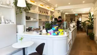 The front counter inside Olivia's Garden